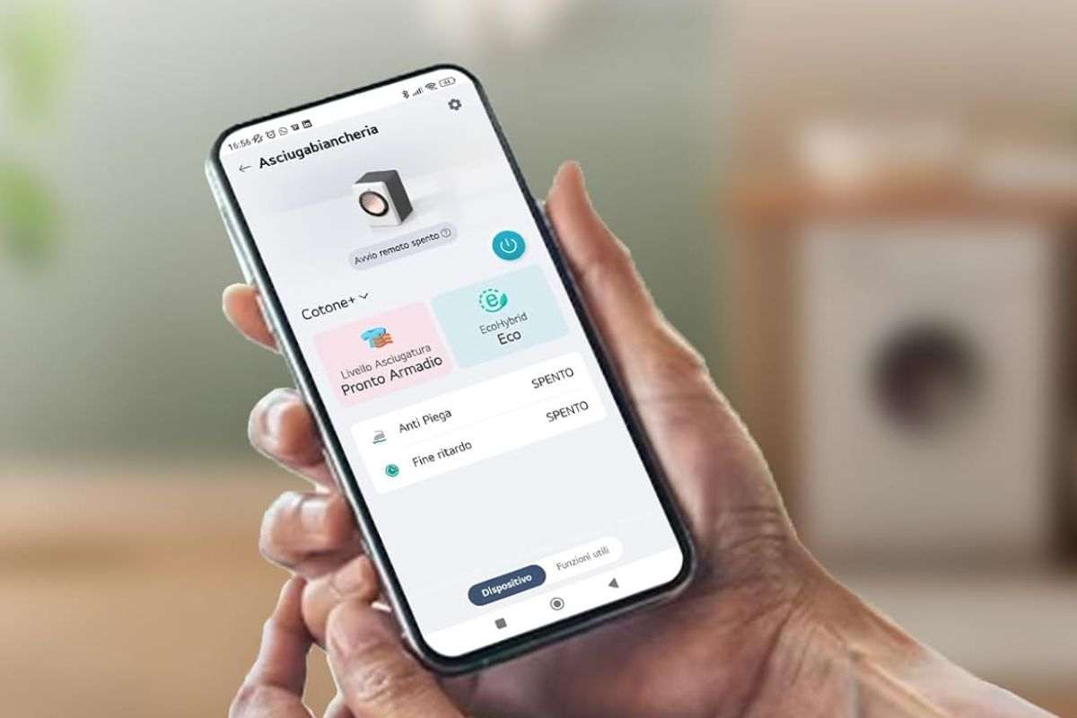 asciugatrice smartphone