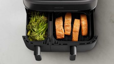 Friggitrice ad aria a doppio cestello, in sconto!