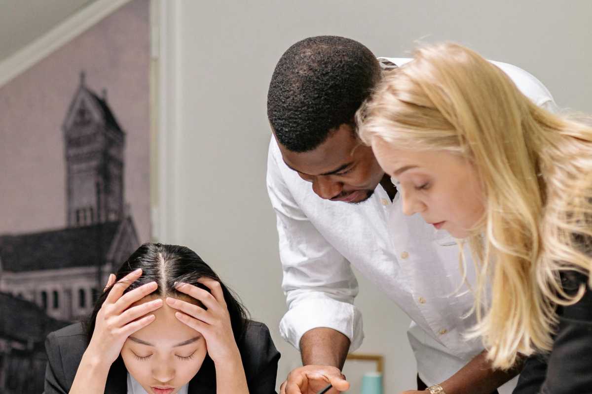 Tre giovani lavoratori