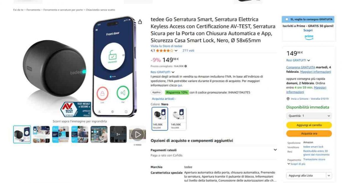 sconto Amazon
