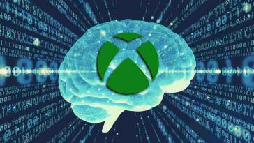 cervello digitale con il logo di Xbox sopra