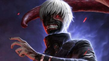 primo piano del protagonista di tokyo ghoul ken kanegi