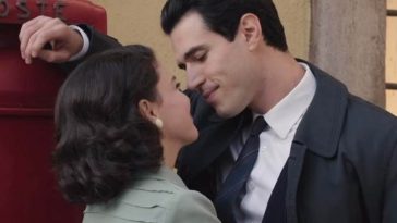 odile e matteo vicino a una cassetta della posta