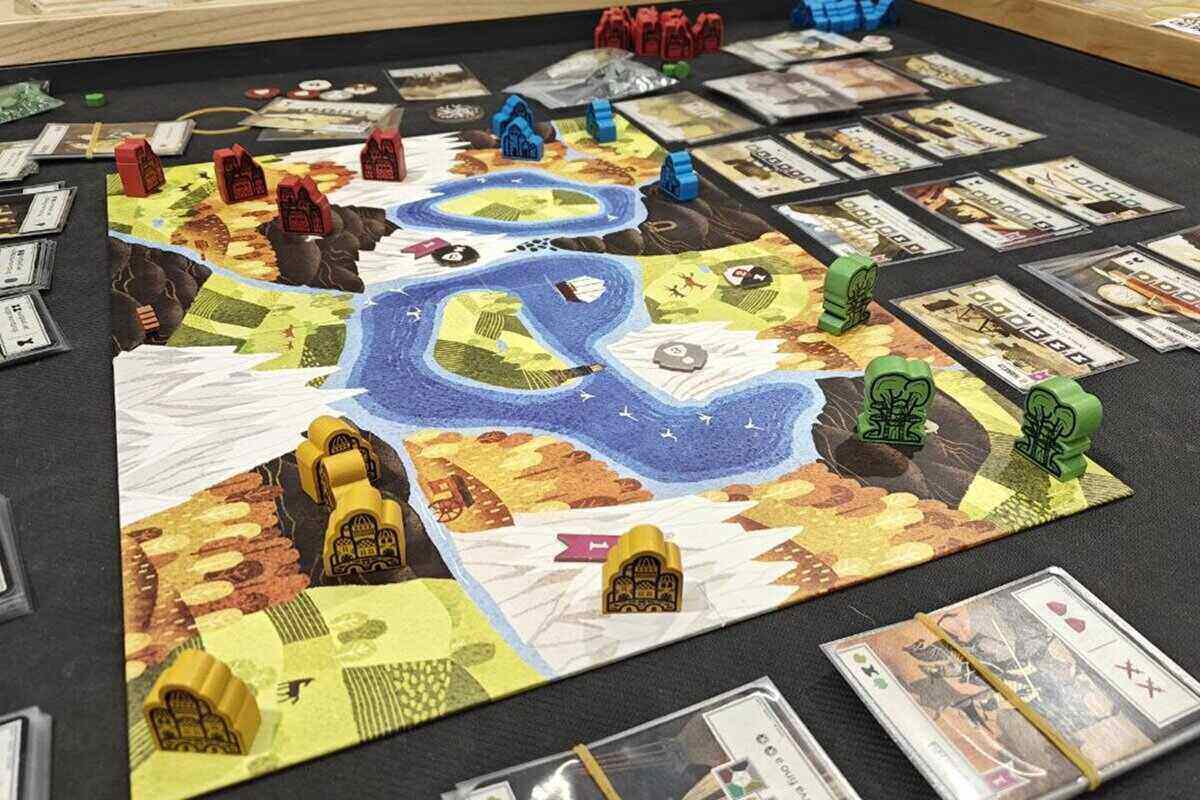 tabellone di gioco a metà partita di Altay Dawn of Civilization