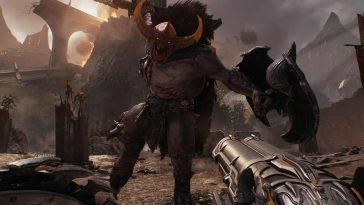 Nemico di DOOM: The Dark Ages che sta attaccando il giocatore