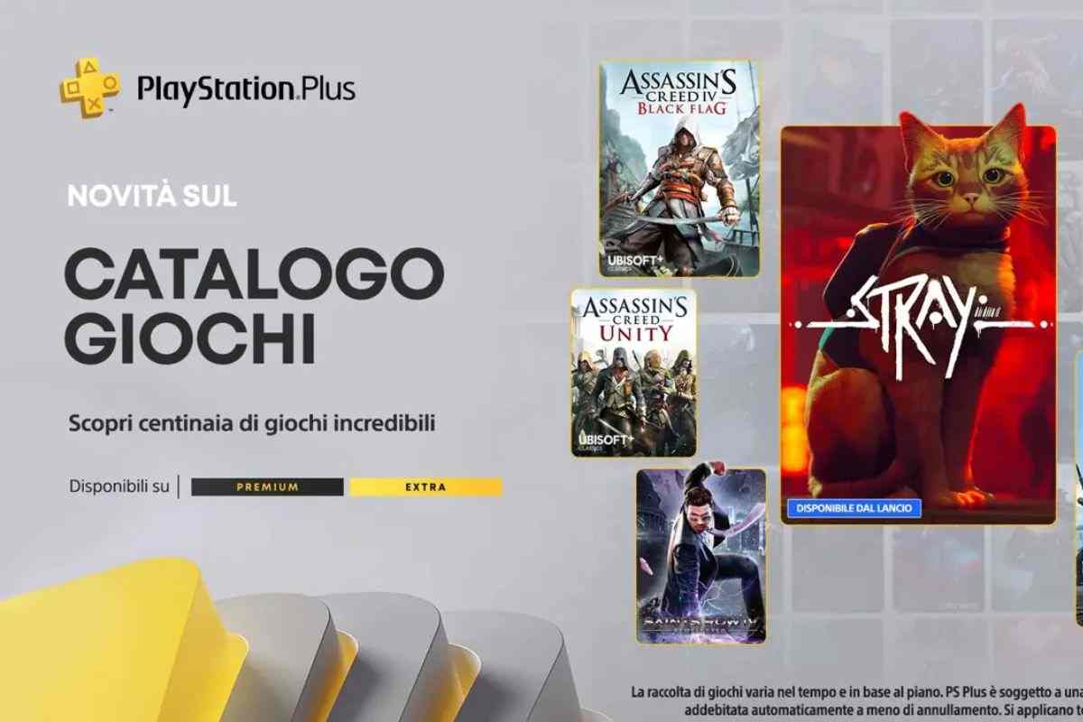 giochi in catalogo ps plsu (Stray, assassin's creed black flag, saints row)