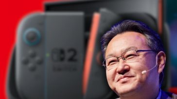 yoshida che ride con alle spalle nintendo switch 2