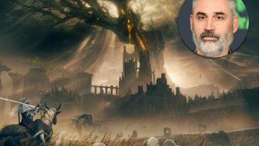 Elden Ring key art con foto di Alex Garland