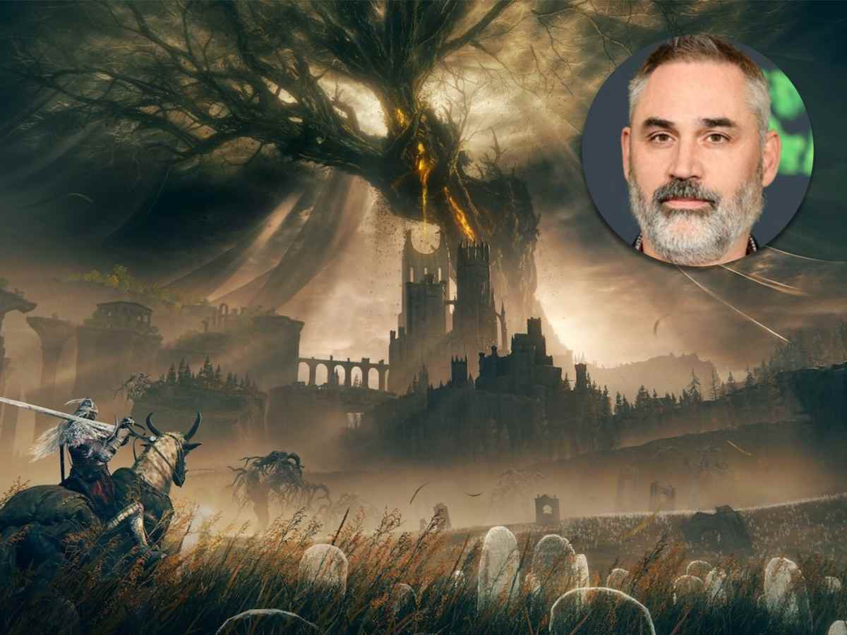 Elden Ring key art con foto di Alex Garland