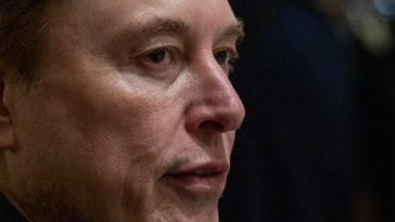 Elon Musk di trequarti