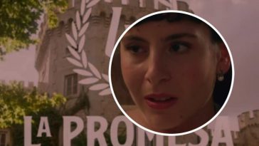 Logo de La Promessa e primo piano di Julia