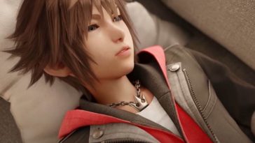 screenshot di Kingdom Hearts 4 trailer con Sora appena sveglio