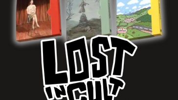 Scritta "Lost in Cult", nella parte superiore tre giochi che fanno parte della nuova edizione