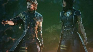 lune e gustave con la mano alzata