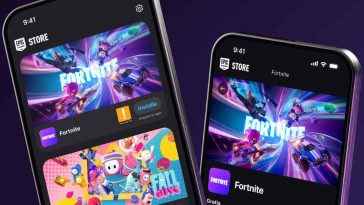 schermate di Fortnite su mobile