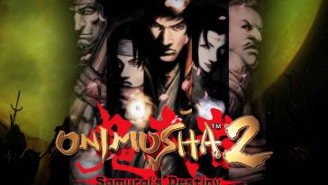 La copertina di Onimusha 2 Samurai's Destiny con i suoi protagonisti