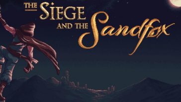 the siege and the sandfox key art con titolo su sfondo