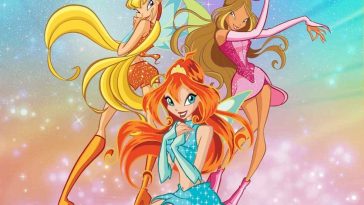 Bloom, Stella e Flora in un'immagine di Winx Club