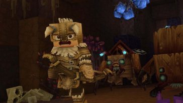 screenshot di hytale con personaggio in una caverna inseguito da mostri