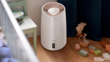 deumidificatore philips all'interno di una camera
