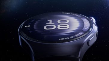 Huawei smartwatch watch 5 che fluttua nello spazio
