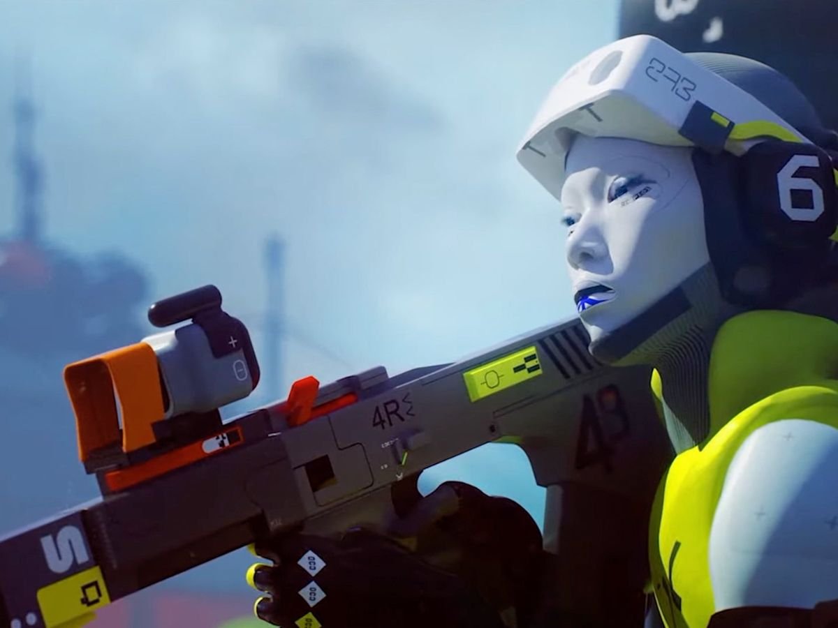 soldato con faccia bianca e fucile di precisione