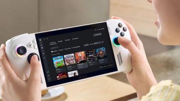 ragazza utilizza rog ally x