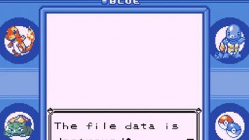 salvataggio corrotto di pokemon rosso e blu