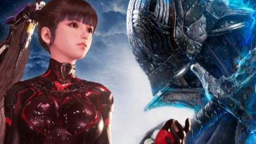 foto di eve di stellar blade con cavaliere di elden ring nightreign