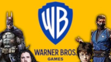 logo WB Games con batman, jon snow, harry potter e sub xero