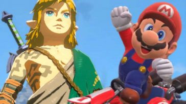 Link e Mario Kart affiancati