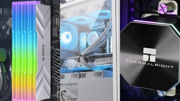 collage con tre foto verticali affiancate con RAM, case e dissipatore