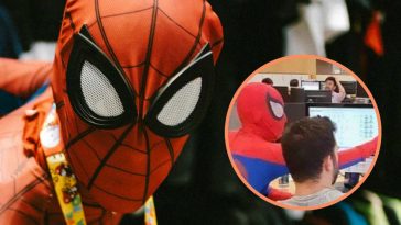Lo Spiderman in banca: il video virale