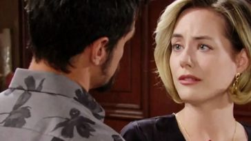 Thomas e Hope in una scena di Beautiful