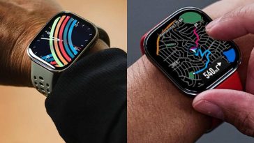 due immagini affiancate di due smartwatch amazfit