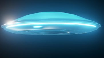 Un UFO, rappresentazione grafica
