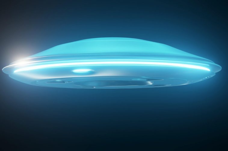 Un UFO, rappresentazione grafica