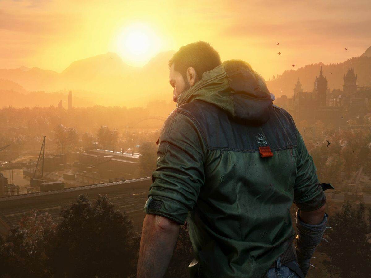 screenshot di dying light the beast con protagonista di spalle sull'orizzonte