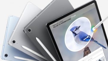 tanti galaxy tab s10 fe disposti a ventaglio