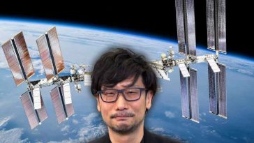 kojima, alle spalle stazione spaziale internazionale