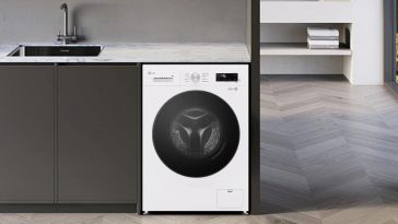 lavatrice LG incastonata nella cucina