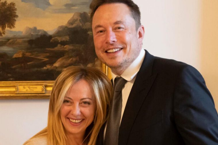 Giorgia Meloni ed Elon Musk