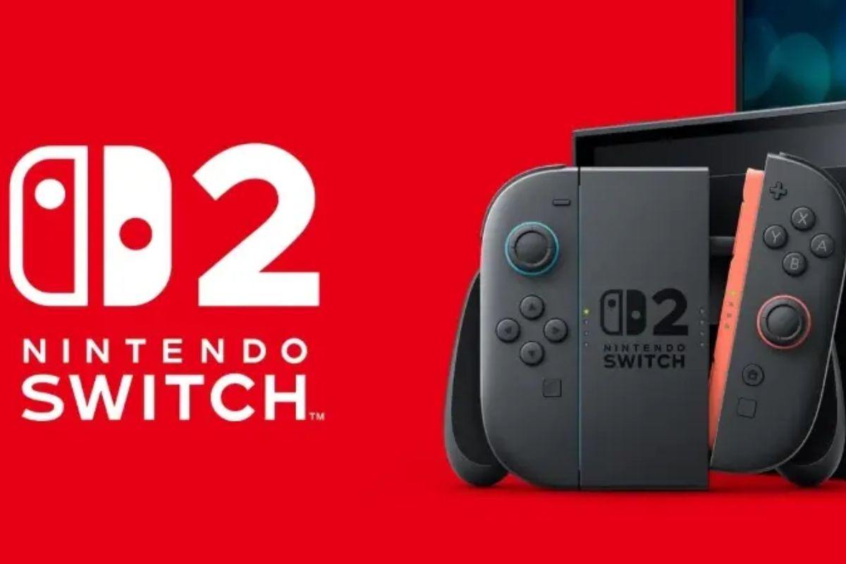 nintendo switch 2 con logo e scritta