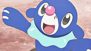 screenshot dell'anime Pokémon che raffigura Popplio
