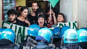 Studenti in una manifestazione