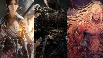 a sinistra wuchang, al centro wukong, a destra khazan