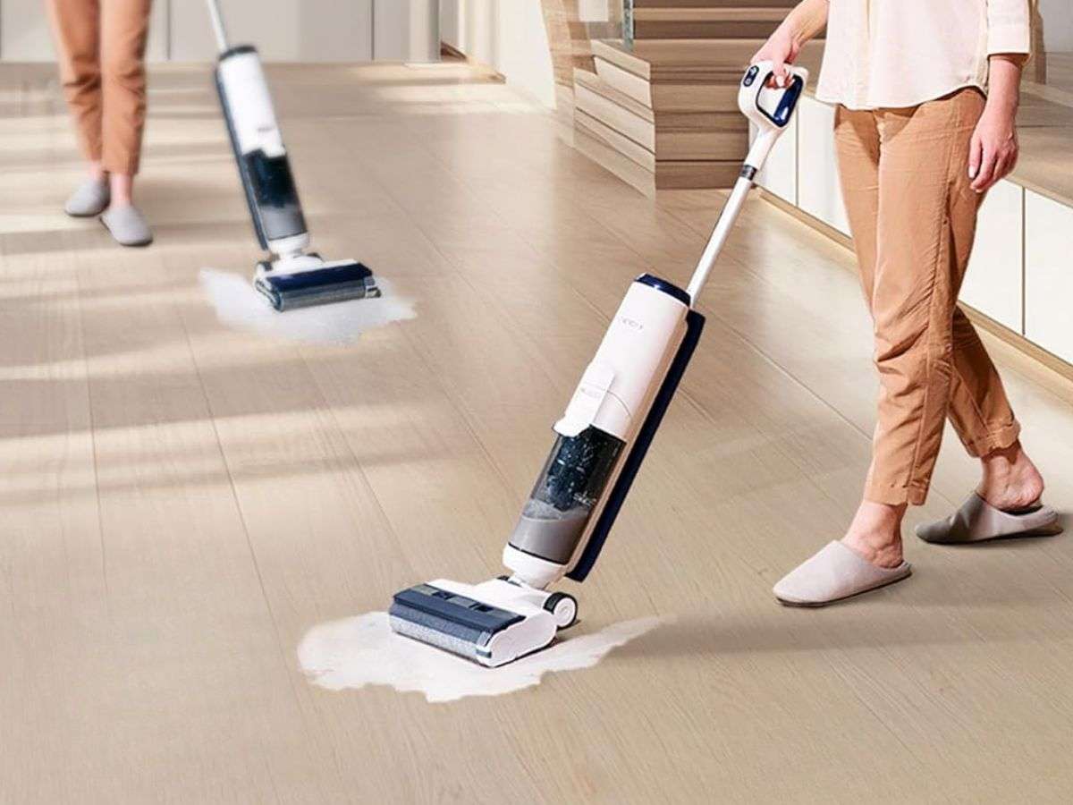 Tineco IFloor 2 Max Aspirapolvere Senza Fili Lavapavimenti, Umido/asciutto, Nero
