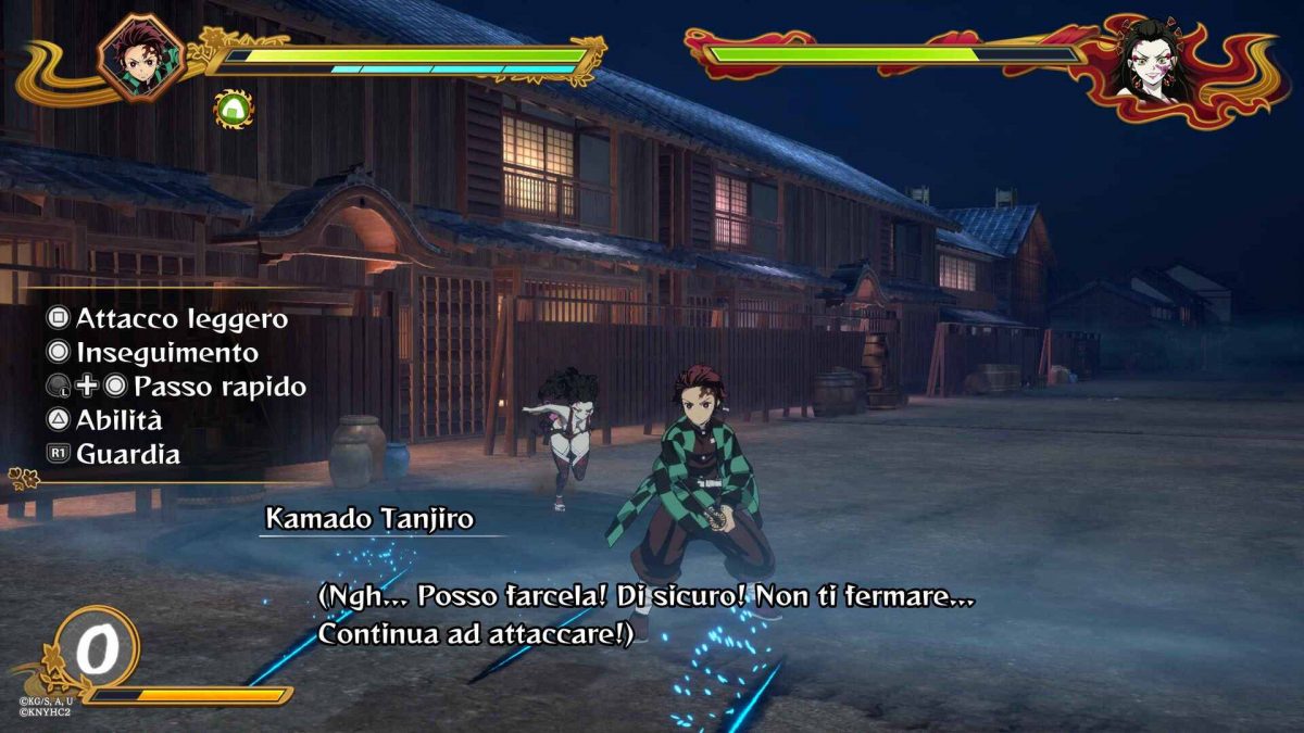 Tanjiro Kamado in fase di combattimento