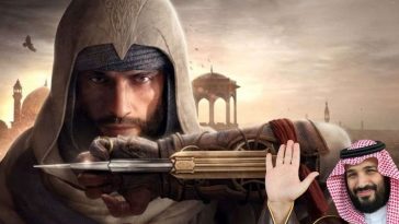 bin salman che saluta, basim di assassin's creed mirage con lama celata