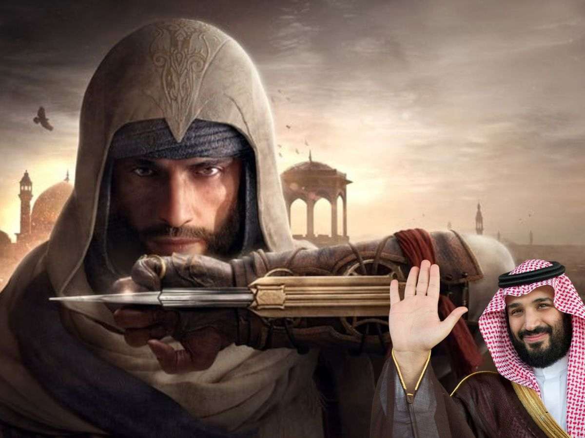 bin salman che saluta, basim di assassin's creed mirage con lama celata